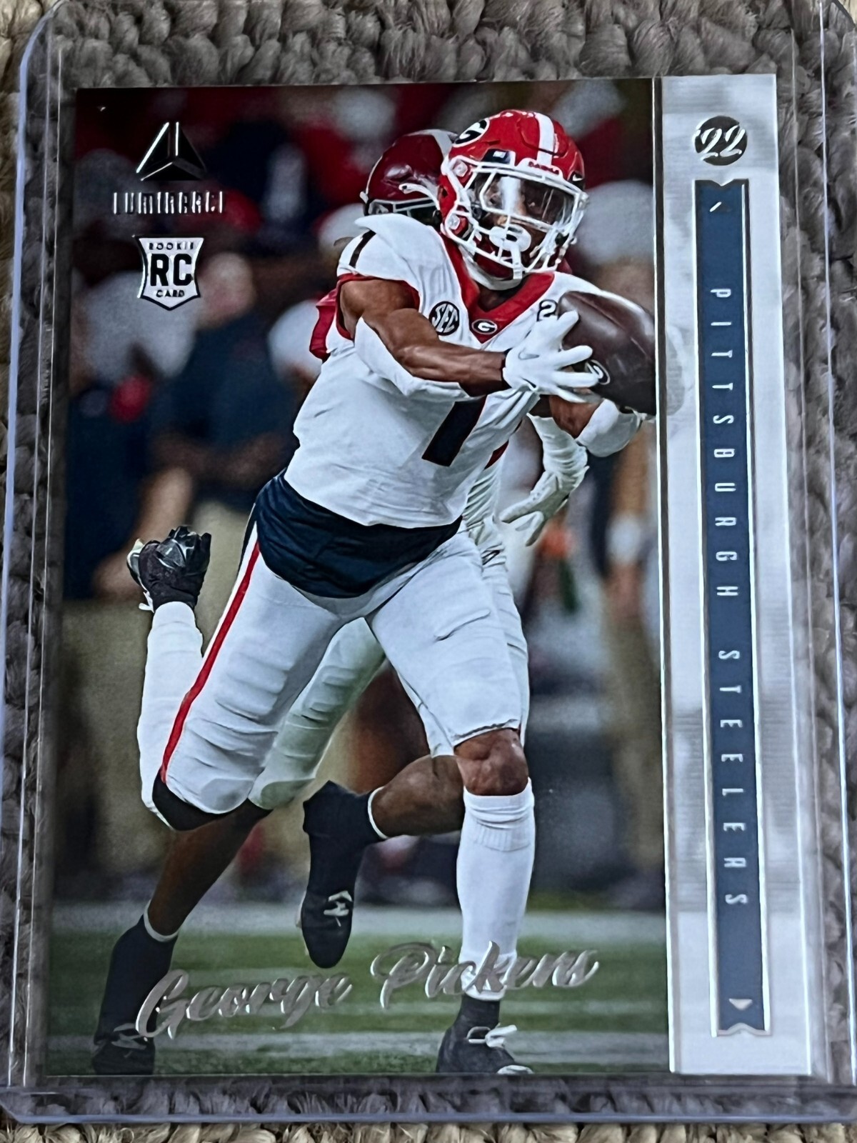 2022 Panini Luminance Base RC #120 George Pickens Pittsburgh Steelers