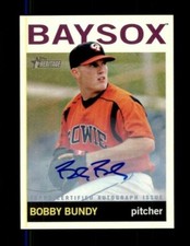  2013 Topps Heritage Minors Real One Autographs #BB Bobby Bundy (ref 101600)