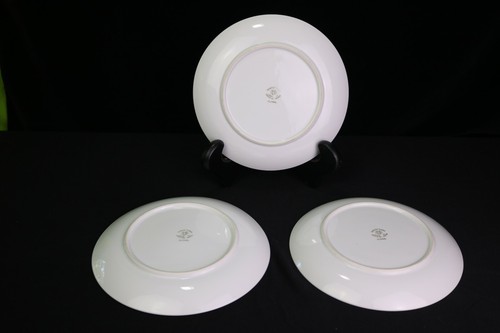 UCAGCO FLORAL 3 Salad Plates Occupied Japan White Flower 7 1/2 " - Picture 3 of 7