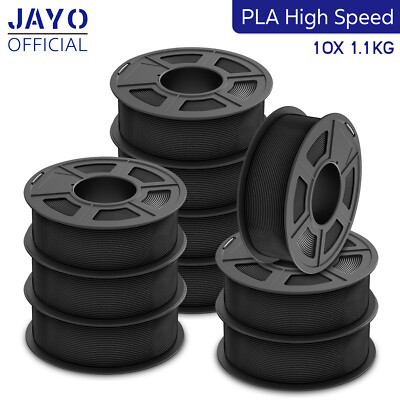 JAYO 11KG High Speed PLA Black 1.75mm 3D Printer Filament 600mm/s High Fluid