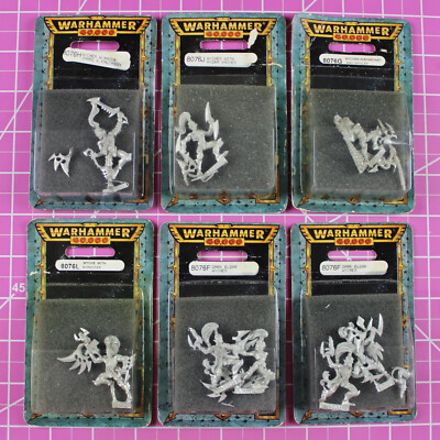 Warhammer 40K Dark Eldar Wyches (6 Packs!) Metal - OOP - Shardnet Falchion Hydra