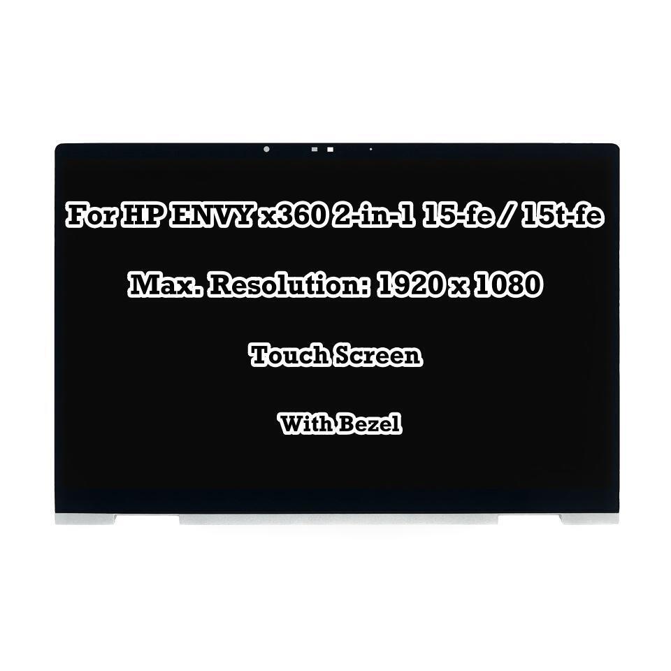 15.6"" FHD IPS LCD Touch Screen Display Assembly+Bezel For HP ENVY x360 15-fe0000