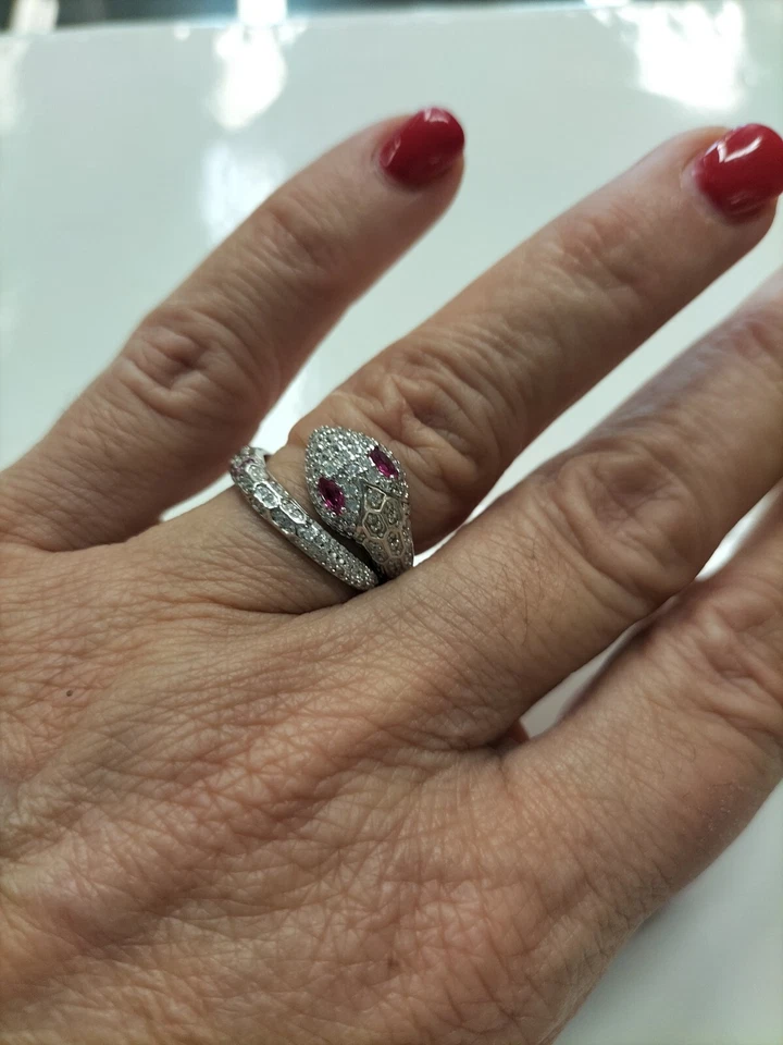 anello Serpente argento 925 donna - Immagine 4 di 4