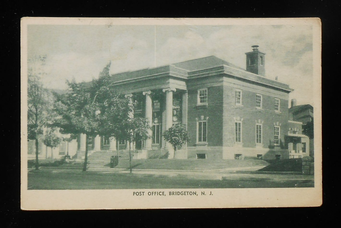 1930s Post Office Bridgeton NJ Cumberland Co Postcard New Jersey eBay