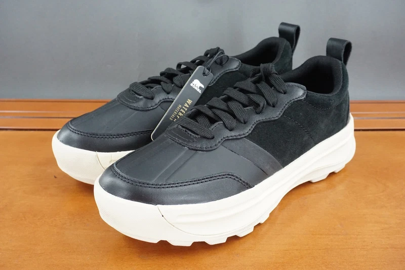 sorel everyday leather suede low top lace up sneaker shoes