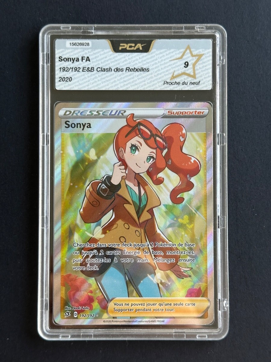 Pokemon Card - PCA 9 - Sonya FA - 192/192 E&B Clash of the Rebels
