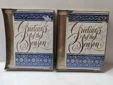 Lot Of 2 Vtg Greetings Of The Season Box Christmas Holidays Kmart Made In USA