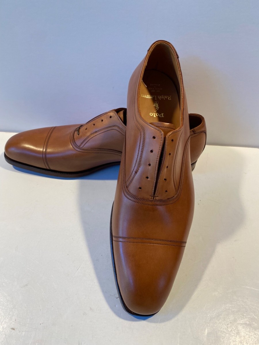 Crockett & Jones for Ralph Lauren cap toe oxford Shoes Brown US 11