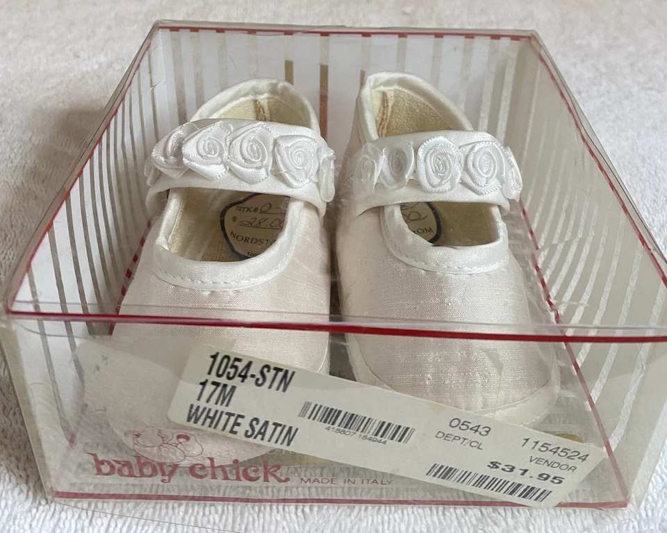 Niñas Nuevos con Etiquetas Sarah Louise Bebé Zapatos Bautizo Bautizo O Vestido Ocasión 4-8 Mos Foto 2 de 4