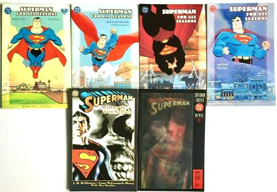 Superman Great Lot Of 6 Graphic Novel Comic Books For All Seasons Lenticular Ebay