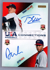 2014 USA Baseball Connections Signatures #6 Thomas Eshelman Justin Garza 20/20
