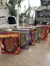 Set Of 5 Shag Tiki Masks Exotic Wall Decor. Complete Set. The Artist Shag.