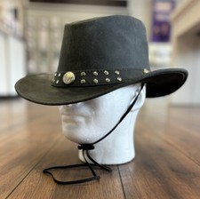 Unisex Western style original leather hat ,genuine leather hat. Cowboy Hats.
