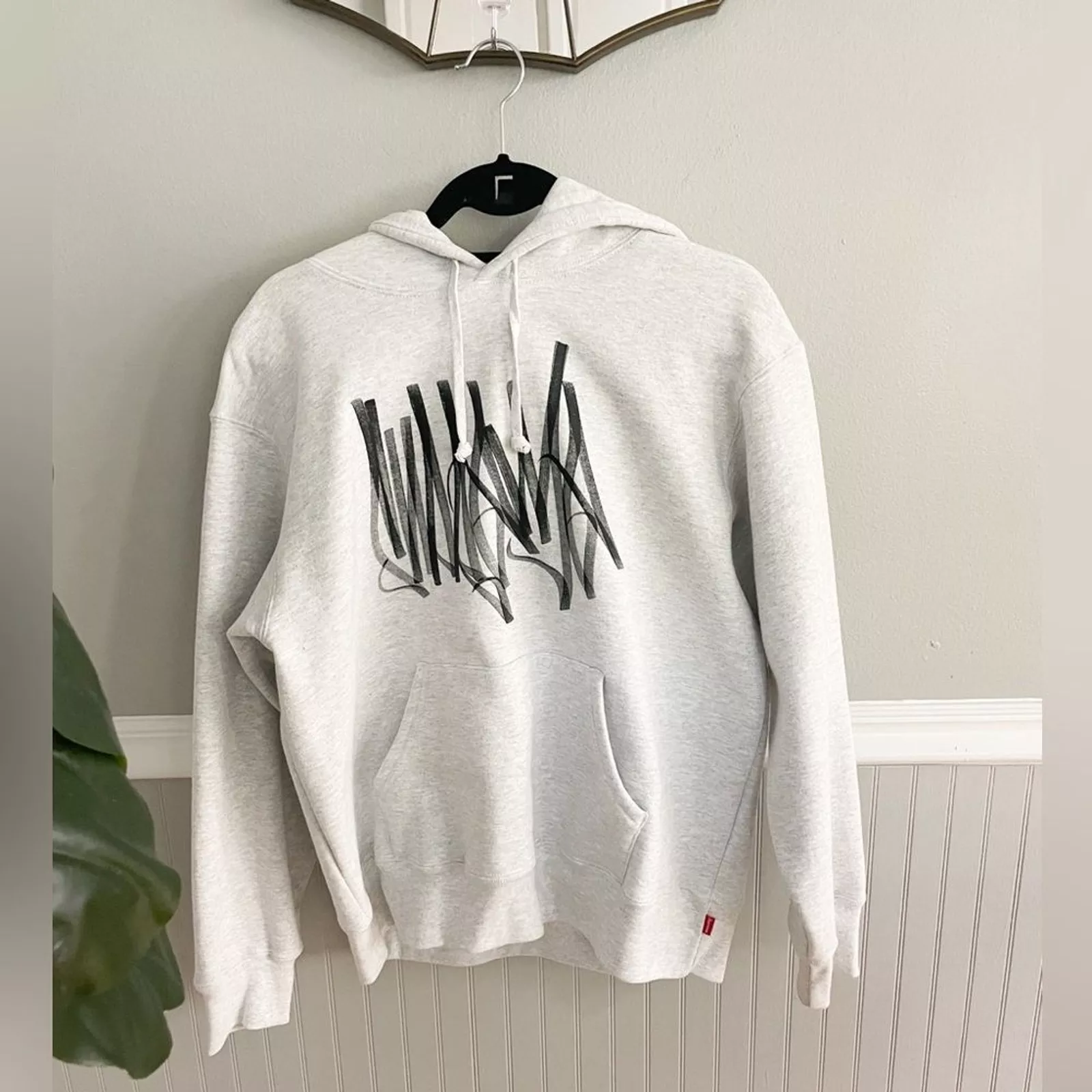 Sweat à capuche homme Supreme Tag taille S gris frêne