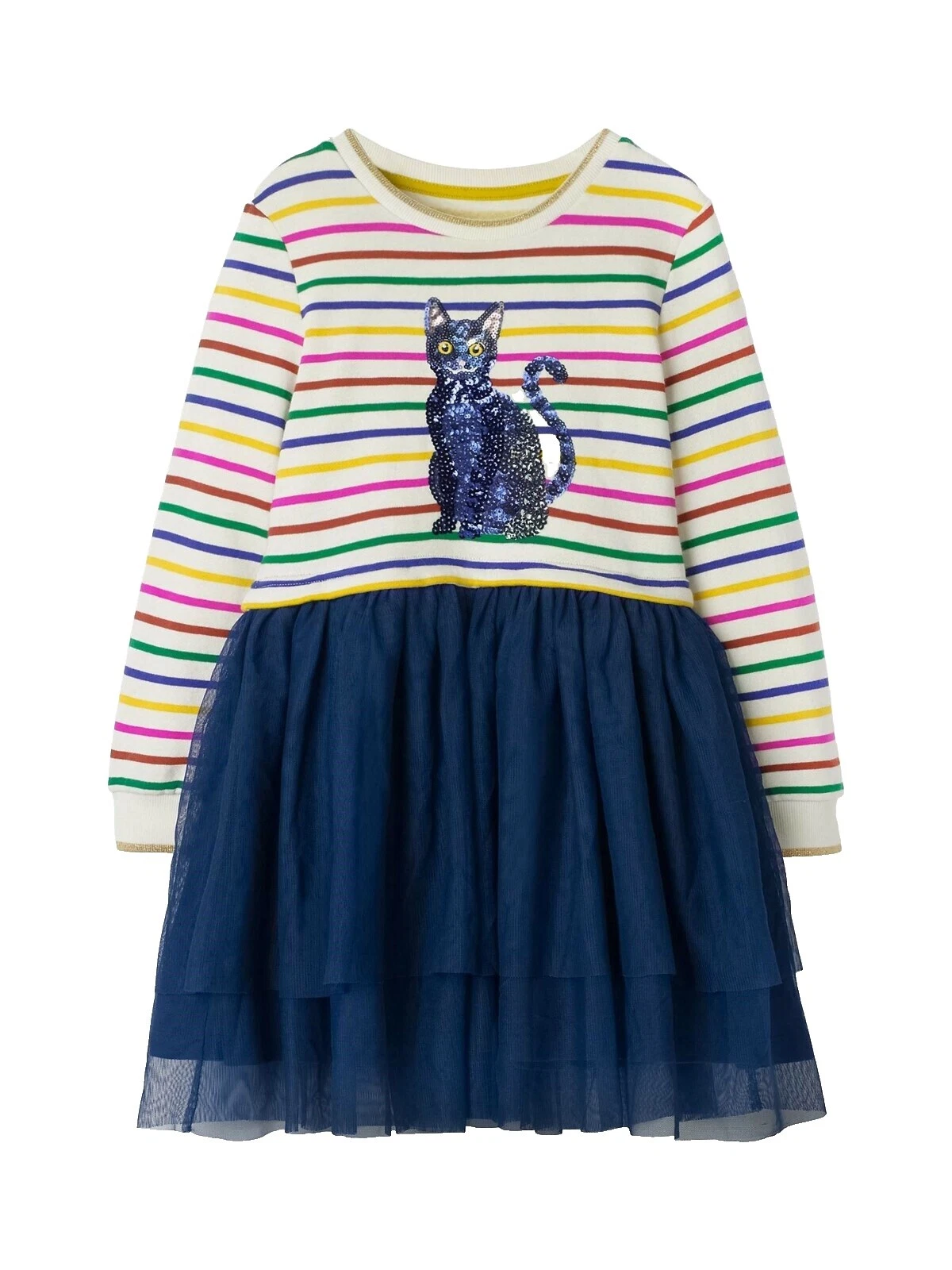 Mini Boden Cotton Blend Multicolor Dresses for Girls