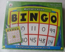  NEW / SEALED Multiplication Bingo 3-40 Players, Ages 8  2004