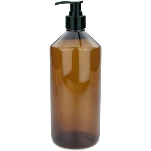 Seifenspender 1000 Ml Pumpspender 1 Liter Kunststoff Braun - Lebensmittelecht-image