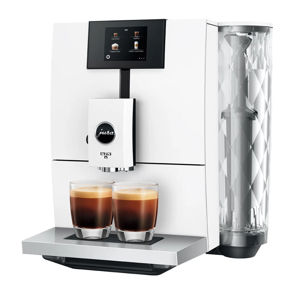 Jura ENA 8 Fully Automatic Wifi Bean Coffee Machine Nordic WHT w/2.8'' Display
