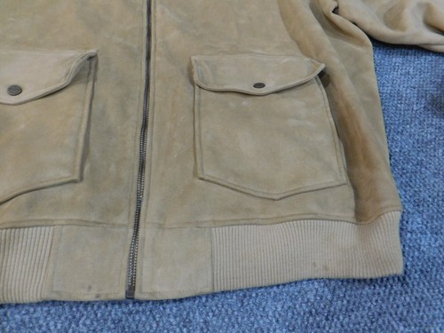 sean john jacket 3XL Beige Y2K Vintage Mens Bomber Zip Retro hip-hip grunge - Picture 7 of 14