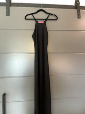 Boohoo Ribbed Maxi Dress in Black - US 6