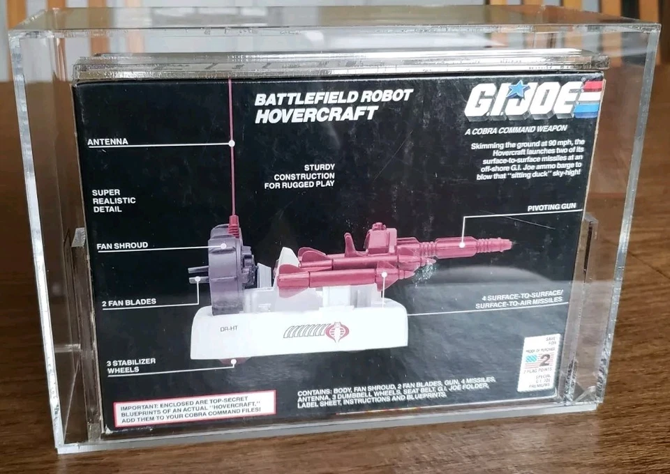 Gijoe 1989 Battlefield Robot Hovercraft AFA Graded 85 NM+ Rare Factory Sealed - Image 3 of 3