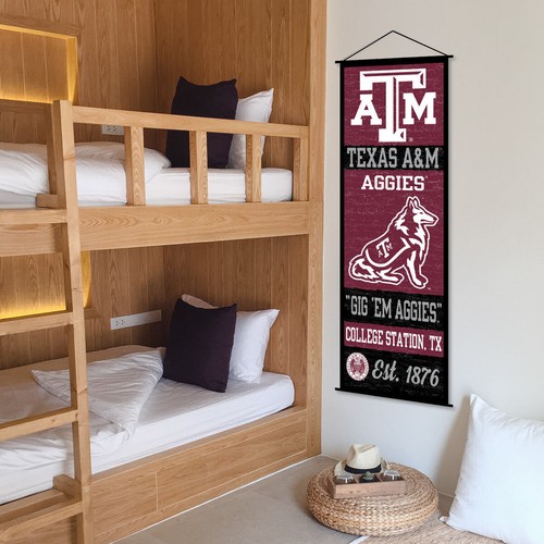 Texas A&M University Aggies Room Banner Poster Art Canvas - Picture 3 of 3