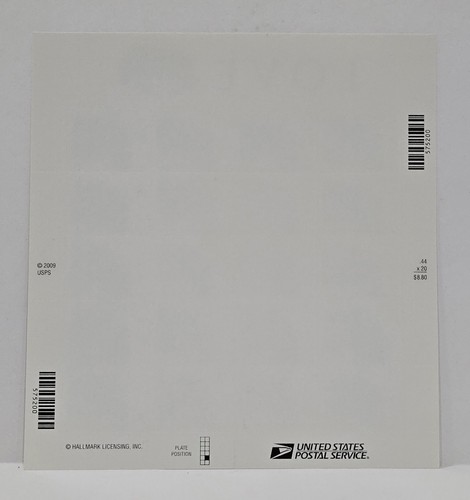 USPS 2010 Stamps 44¢ Pansies Purple Flowers 20 STAMP SHEET - Picture 2 of 2