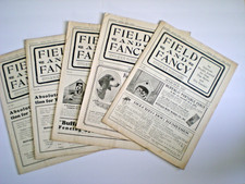 Vintage 1927 Field And Fancy Magazine 5-issues Canine Dog Show Ephemera History