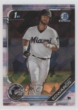 2019 Bowman Chrome Draft Sapphire Edition Evan Edwards #BDC-168 1b3