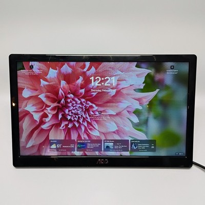 AOC 1659Fwu 15.6'' Portable USB 3.0 LED Monitor 1080p HD Widescreen Tested