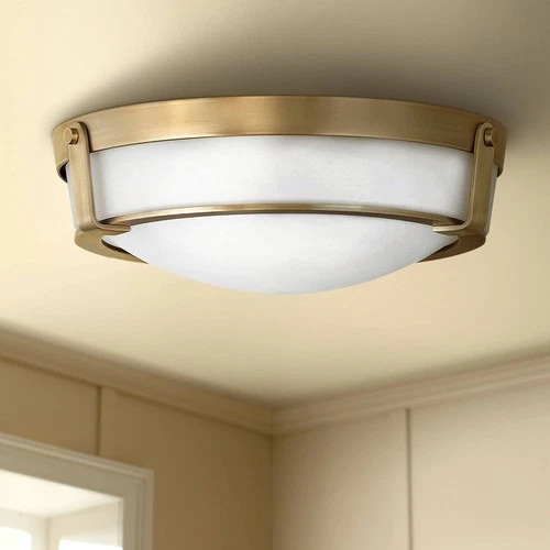 Hinkley Hathaway 16" Wide Heritage Brass Ceiling Light - Picture 1 of 6