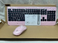 Uncaged Ergonomics Pink Wireless Optical Keyboard and Mouse NEW