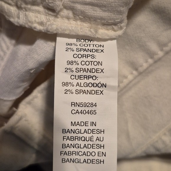 Children's Place girls size 8 off white stretchy pants VGUC thumbnail 8