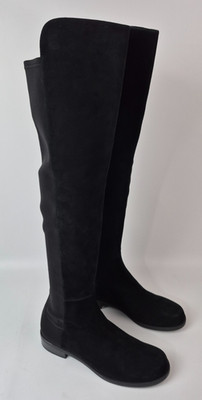 Stuart Weitzman Women's Black 50/50 5050 Suede Over-the-Knee Boots Size 7
