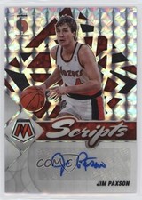 2021-22 Panini Mosaic Scripts Jim Paxson #SC-JPX Auto 0dj0