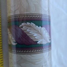 Distinctive Wallpaper w/5 bands of Color in Light Background M...