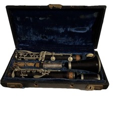 Antique Revere Wood Clarinet with Case - Made In England. Original Case Very Old