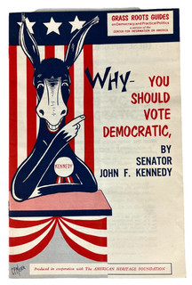 Scarce 1960 Campaign Booklet by John F Kennedy Why You Should Vote Democrat