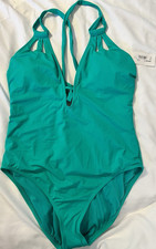 Teal Halter One Piece Women's Swimsuit