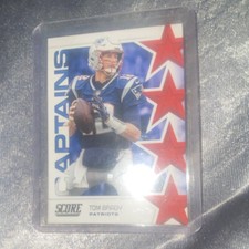 Score 2019 Tom Brady Captains Insert New England Patriots Football Card #C-14