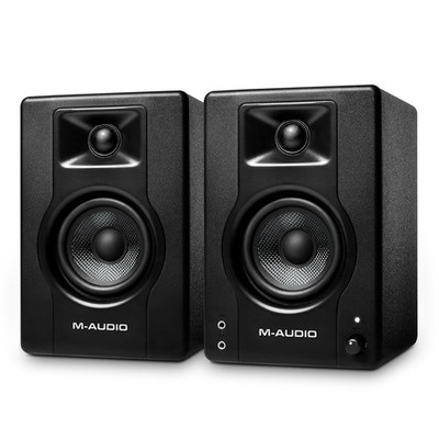 M-AUDIO BX3 Pair 3.5'' Wired Studio Monitors and PC Speakers for Recording and Mu