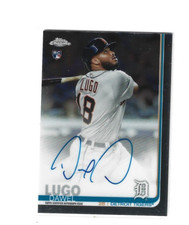 2019 DAWEL LUGO TOPPS CHROME ROOKIE AUTOGRAPH CARD. rookie card picture