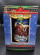 2002 Budweiser Anheuser Busch Holiday Stein w/Box - Guiding the way Home CS528