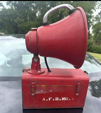 Vintage Mechanical Siren Industrial Fire Truck Civil Defense Style