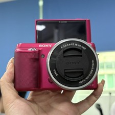 Sony NEX-F3 16.1MP Mirroless Digital Camera 16-50mm Lens Flash Pink