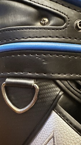 Cleveland Golf CG 6 Way Staff Cart Tour Bag Black Blue With Raincover READ - Picture 8 of 14