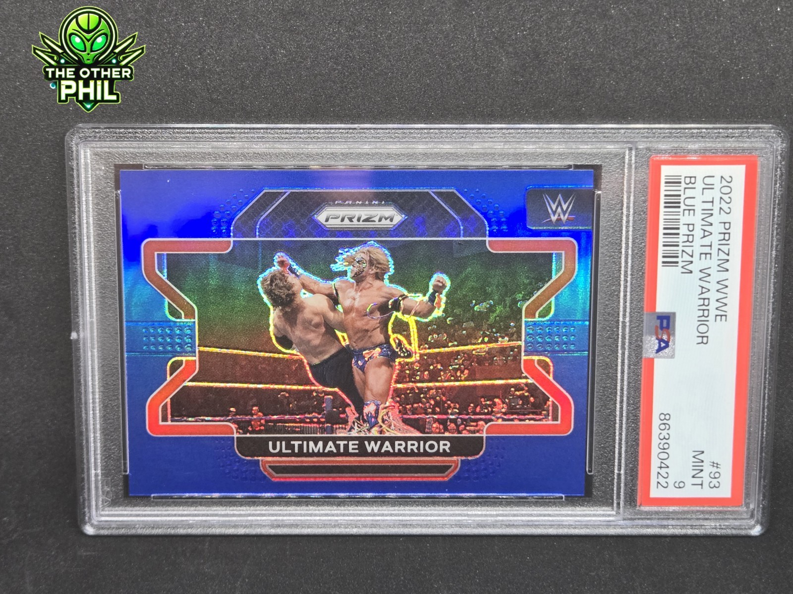 ULTIMATE WARRIOR 2022 Panini Prizm WWE #93 Blue Prizm #/199