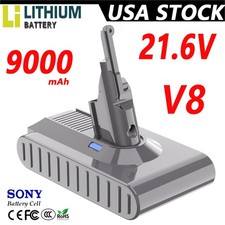 9000mAh Battery For Dyson Battery V8 SV10 Fluffy V8 Trigger, V8 Motorhead Pro