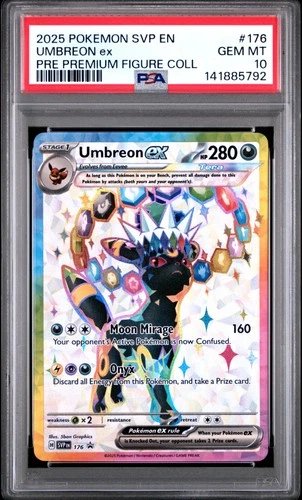 2025 POKEMON SVP PROMO PREMIUM FIGURE COLLECTION #176 UMBREON EX PSA 10
