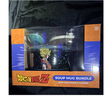 Paquete de taza de sopa CultureFly Dragon Ball Z Goku 24 fl oz cerámica con cuchara montaña rusa